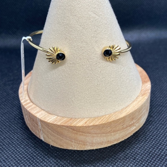 ⭐️ALEX AND ANI⭐️Palm Flex Cuff in Shiny Gold/NWT - Picture 1 of 9